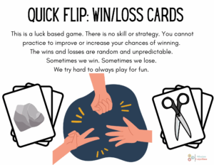 Win-Loss Card Flip: Rock, Paper, Scissors