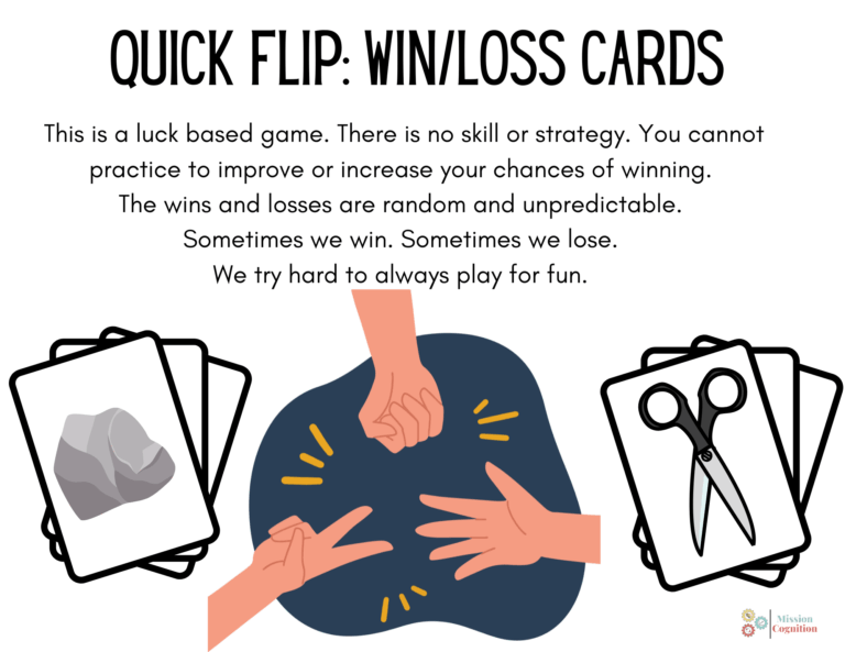 Win-Loss Card Flip: Rock, Paper, Scissors - Mission Cognition